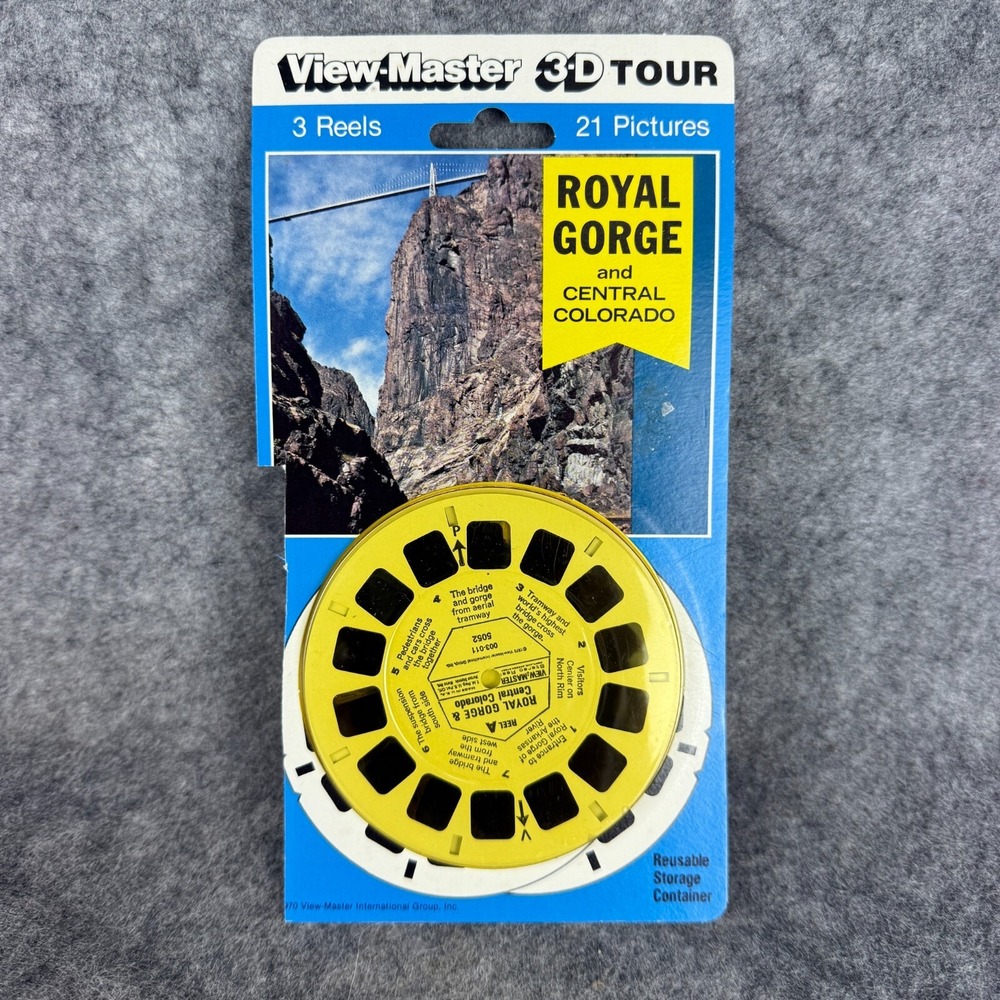 Vintage View Master Royal Gorge & Central Colorado 3 Reel Packet NEW SEALED